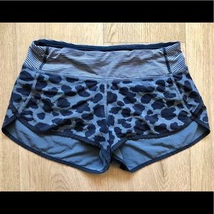 Lululemon Speed Shorts cheetah print